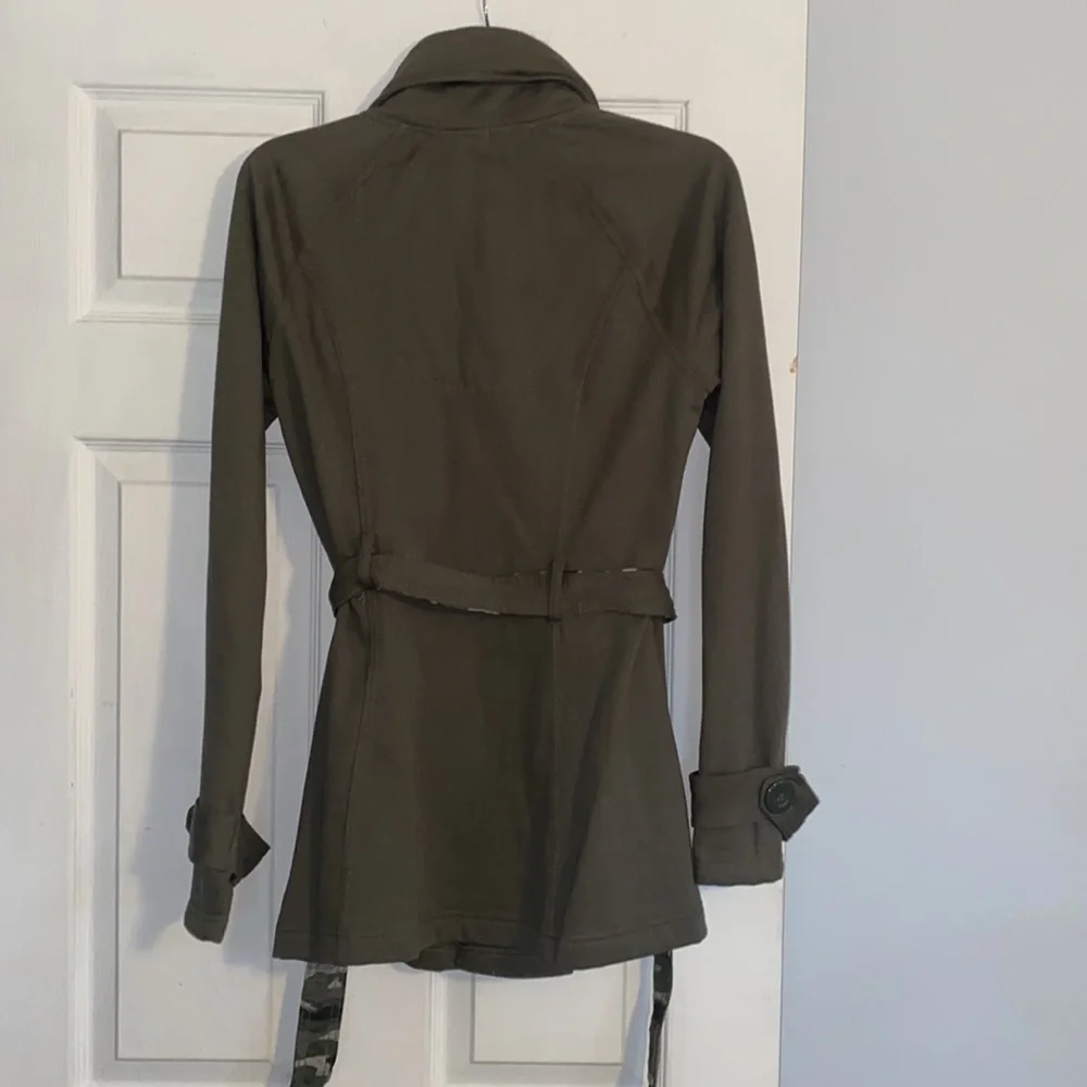 Self Esteem Olive Green Button Up Army Style Collar Jacket - Picture 7 of 11